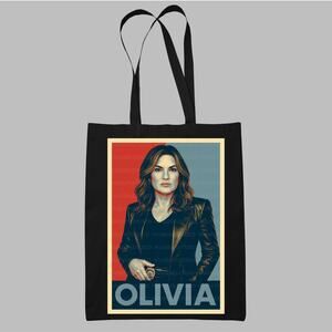 Olivia Benson Inspired Pop Art Tote Bag Law and Order SVU